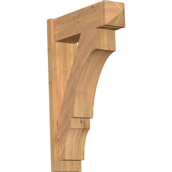 Ekena Millwork Balboa Smooth Arts and Crafts Outlooker, Western Red Cedar, 7 1/2"W x 24"D x 36"H OUT08X24X36BOA03SWR - main